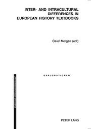 Cover of Inter-and Intracultural Differences in European History Textbooks (Explorationen. Studien Zur Erziehungswissenschaft) by Carol Morgan