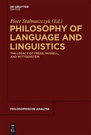 Cover of Philosophy of Language and Linguistics by Piotr Stalmaszczyk