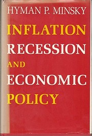 Cover of Inflation Recession Econ Polcy by Hyman P. Minsky