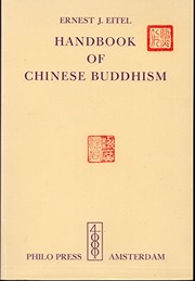 Front cover of Hand-book of Chinese Buddhism by Ernest John Eitel