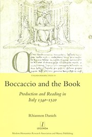 Front cover of Boccaccio and the Book by Rhiannon Daniels
