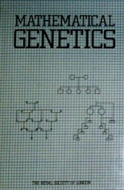 Front cover of Mathematical genetics by Royal Society (Great Britain). Discussion Meeting