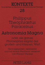 Front cover of Astronomia magna oder die ganze Philosophia sagax der grossen und kleinen Welt by Paracelsus