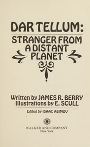 Front cover of Dar Tellum: stranger from a distant planet by James R. Berry