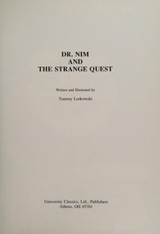 Front cover of Dr. Nim and the strange quest by Thomas V. Lorkowski