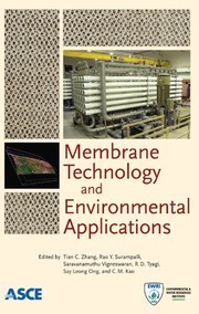 Front cover of Membrane technology and environmental applications by Tian C. Zhang