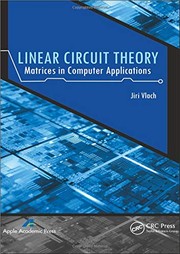 Cover of Linear Circuit Theory by Jiří Vlach