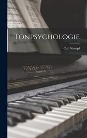 Cover of Tonpsychologie by Carl Stumpf