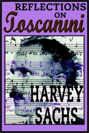 Cover of Reflections on Toscanini by Harvey Sachs
