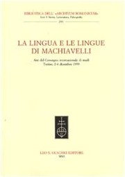 Front cover of La lingua e le lingue di Machiavelli by Alessandro Pontremoli