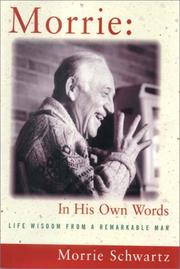Cover of Morrie by Morrie Schwartz