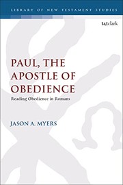 Front cover of Paul the Apostle of Obedience by Jason A. Myers