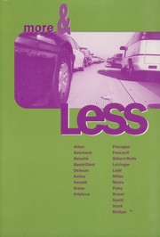 Front cover of More & less by Sylvère Lotringer