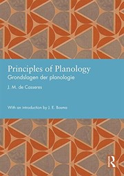 Front cover of Principles of Planology by J. M. de Casseres