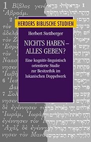 Front cover of Nichts haben, alles geben? by Herbert Stettberger