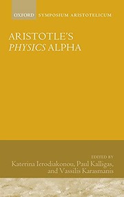 Cover of Aristotle's Physics Alpha by Katerina Ierodiakonou