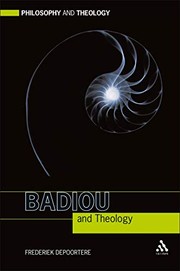 Cover of Badiou and theology by Frederiek Depoortere