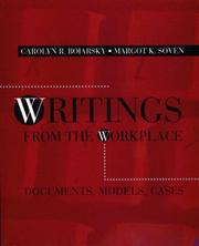 Front cover of Writings from the workplace by Carolyn R. Boiarsky