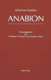 Cover of Anabion by Johannes Sapidus