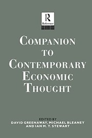 Front cover of Companion to Contemporary Economic Thought by Michael Bleaney