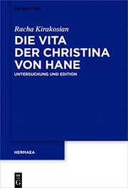 Front cover of Die Vita der Christina Von Hane by Racha Kirakosian