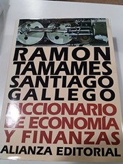 Front cover of Diccionario de economía y finanzas by Ramón Tamames