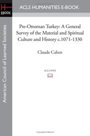 Cover of Pre-Ottoman Turkey by Claude Cahen