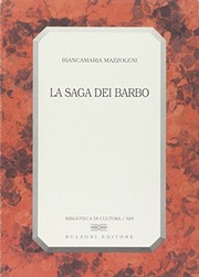 Front cover of La saga dei Barbo by Luigi Sugana