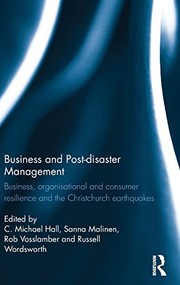 Cover of Business and Post-Disaster Management by C. Michael Hall