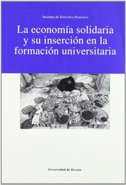 Front cover of La economía solidaria y su inserción en la formación universitaria by Garcia Izquierdo B.