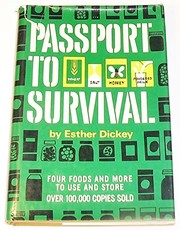 Front cover of Passport to survival by Esther Dickey