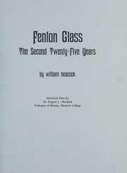 Cover of Fenton glass by William Heacock