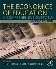 Front cover of Economics of Education by Steve Bradley