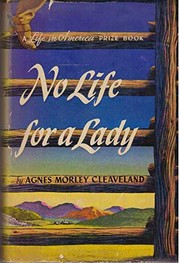 Front cover of No life for a lady by Agnes Morley Cleaveland