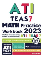 Cover of ATI TEAS 7 Math Practice Workbook by Reza Nazari