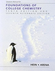 Front cover of Solutions Manual for Foundations of College Chemistry: 10th Edition by Morris Hein