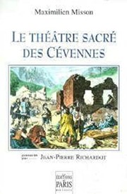 Front cover of Le Théâtre sacré des Cévennes by François Maximilien Misson