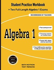 Cover of Algebra 1 by Michael Smith