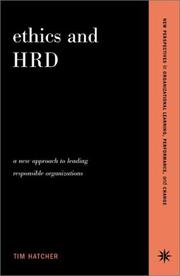 Cover of Ethics and HRD by Tim Hatcher