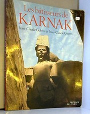 Front cover of Les bâtisseurs de Karnak by Jean-Claude Golvin