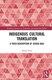 Front cover of Indigenous Cultural Translation by Darryl Sterk