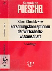Cover of Forschungskonzeptionen der Wirtschaftswissenschaft by Klaus Chmielewicz