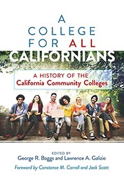 Front cover of College for All Californians by George R. Boggs