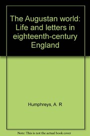 Cover of The Augustan world by A. R. Humphreys