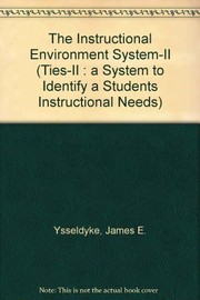 Front cover of TIES-II, the instructional environment system II by James E. Ysseldyke
