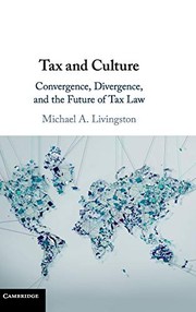 Cover of Tax and Culture by Michael A. Livingston