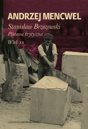 Cover of Stanisław Brzozowski by Andrzej Mencwel