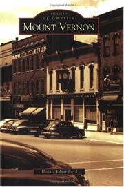 Cover of Mount Vernon by Donald Edgar Boyd