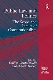 Front cover of Public law and politics by Emilios Christodoulidis