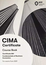 Front cover of CIMA BA1 Fundamentals of Business Economics by BPP Learning Media